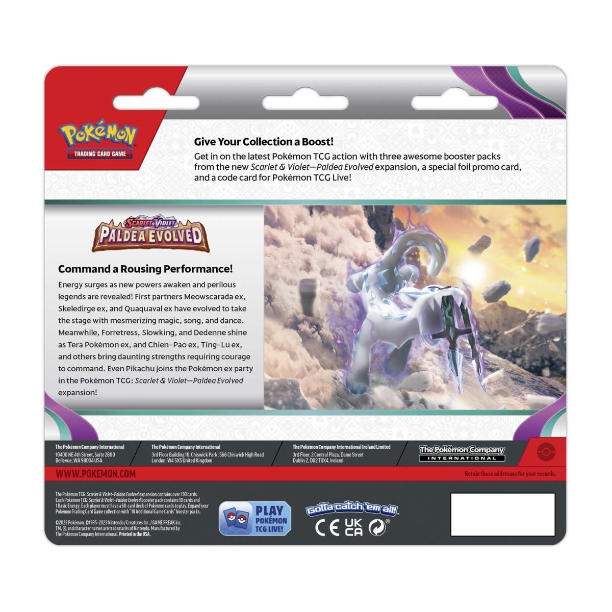 Paldea Evolved 3 Pack Blister