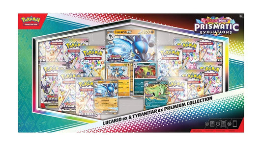 Prismatic Evolutions Lucario ex & Tyranitar ex Premium Collection